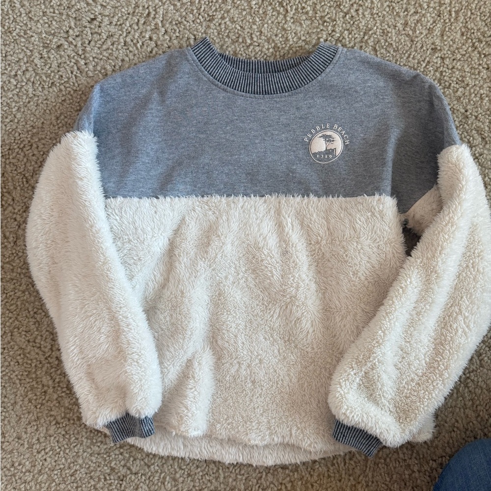 Kids Plush Pebble Beach Sherpa Sweatshirt